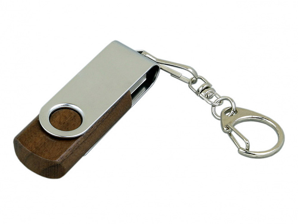 USB 2.0- флешка промо на 16 Гб с поворотным механизмом с логотипом  | Print Logo