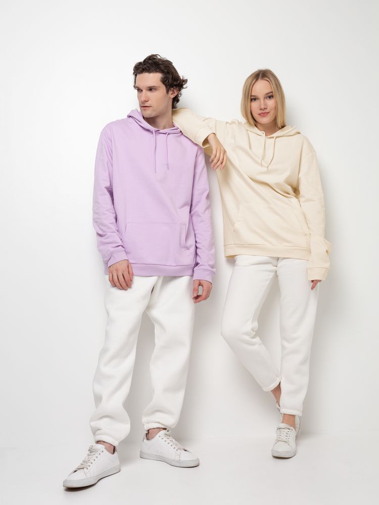Толстовка с капюшоном унисекс Hoodie, сиреневая, размер XXL