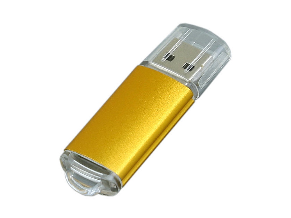 USB 2.0- флешка на 16 Гб с прозрачным колпачком с логотипом  | Print Logo