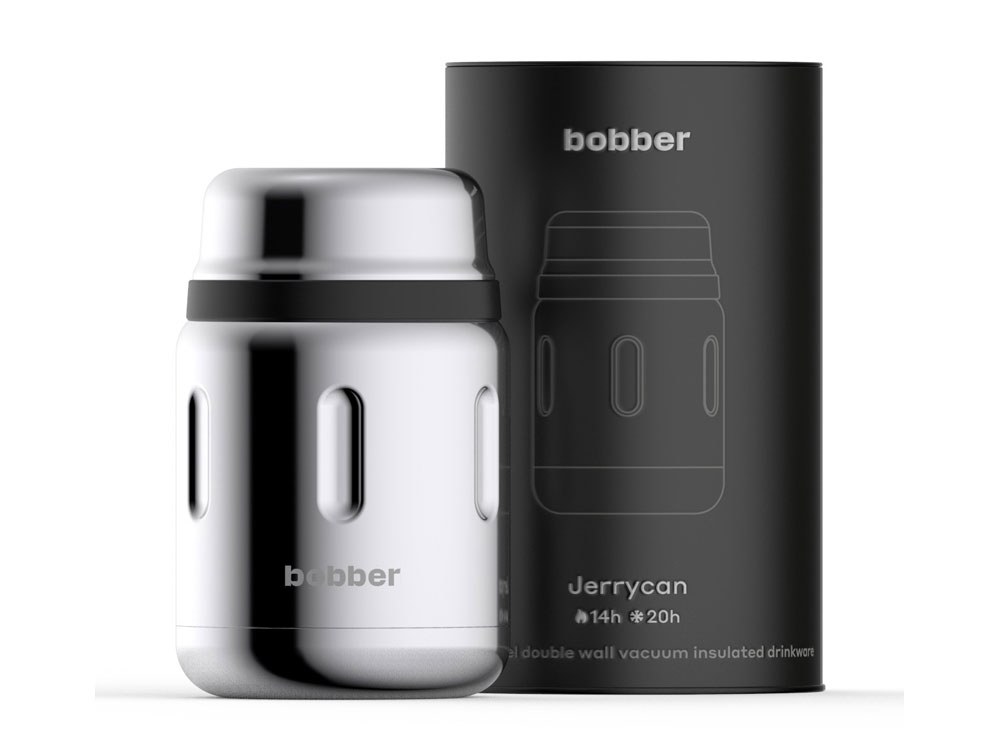 Вакуумный термос для еды Jerrycan, 700 мл с логотипом bobber | Print Logo