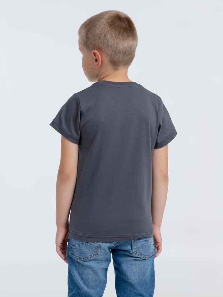 Футболка детская T-Bolka Kids, темно-серая (графит), 10 лет