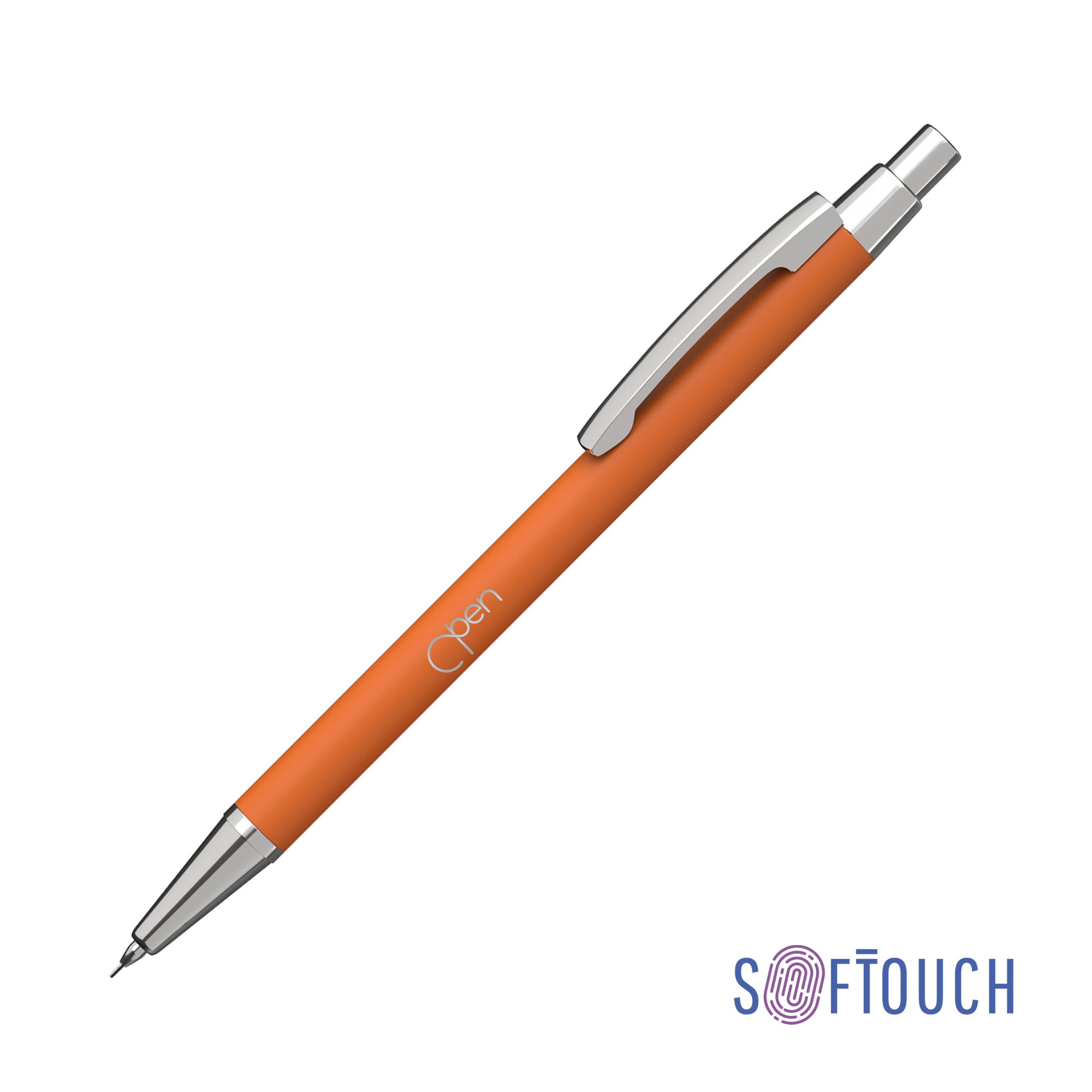 Карандаш механический "Ray", покрытие soft touch, красный