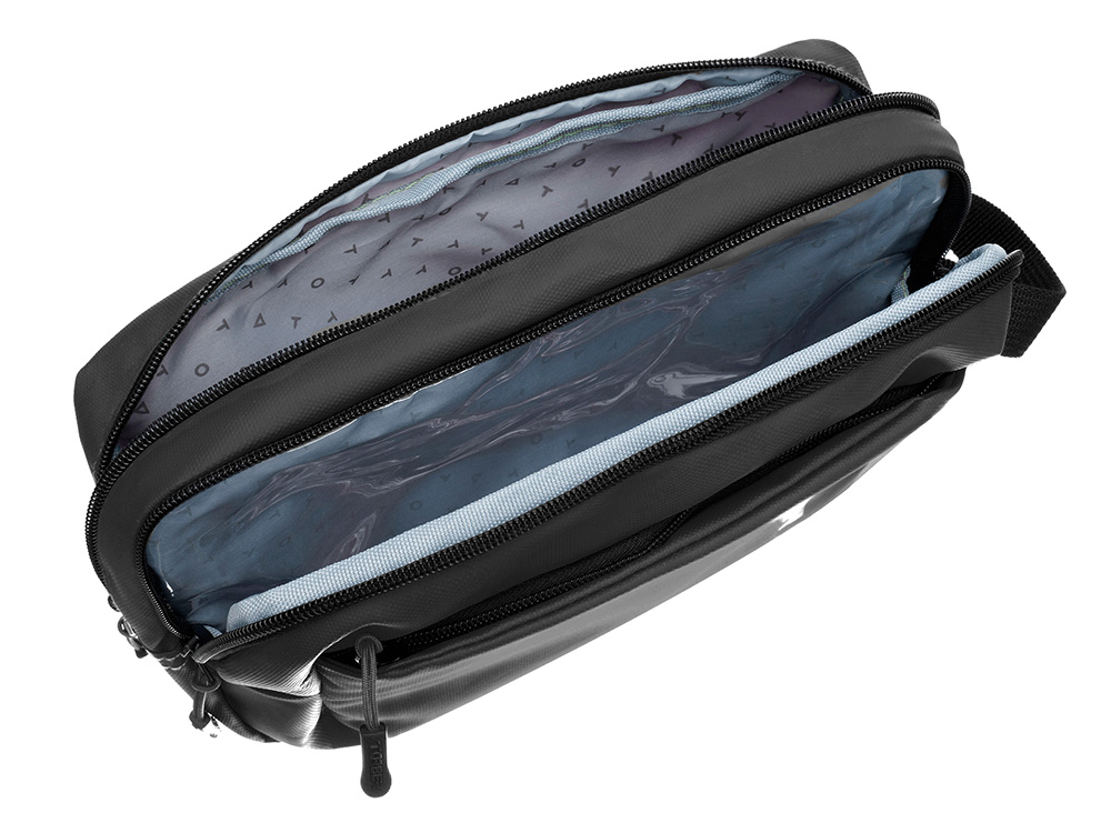 Несессер TORBER Mobi, черный, полиэстер 900D с PU покрытием, 27 х 18 х 6 см