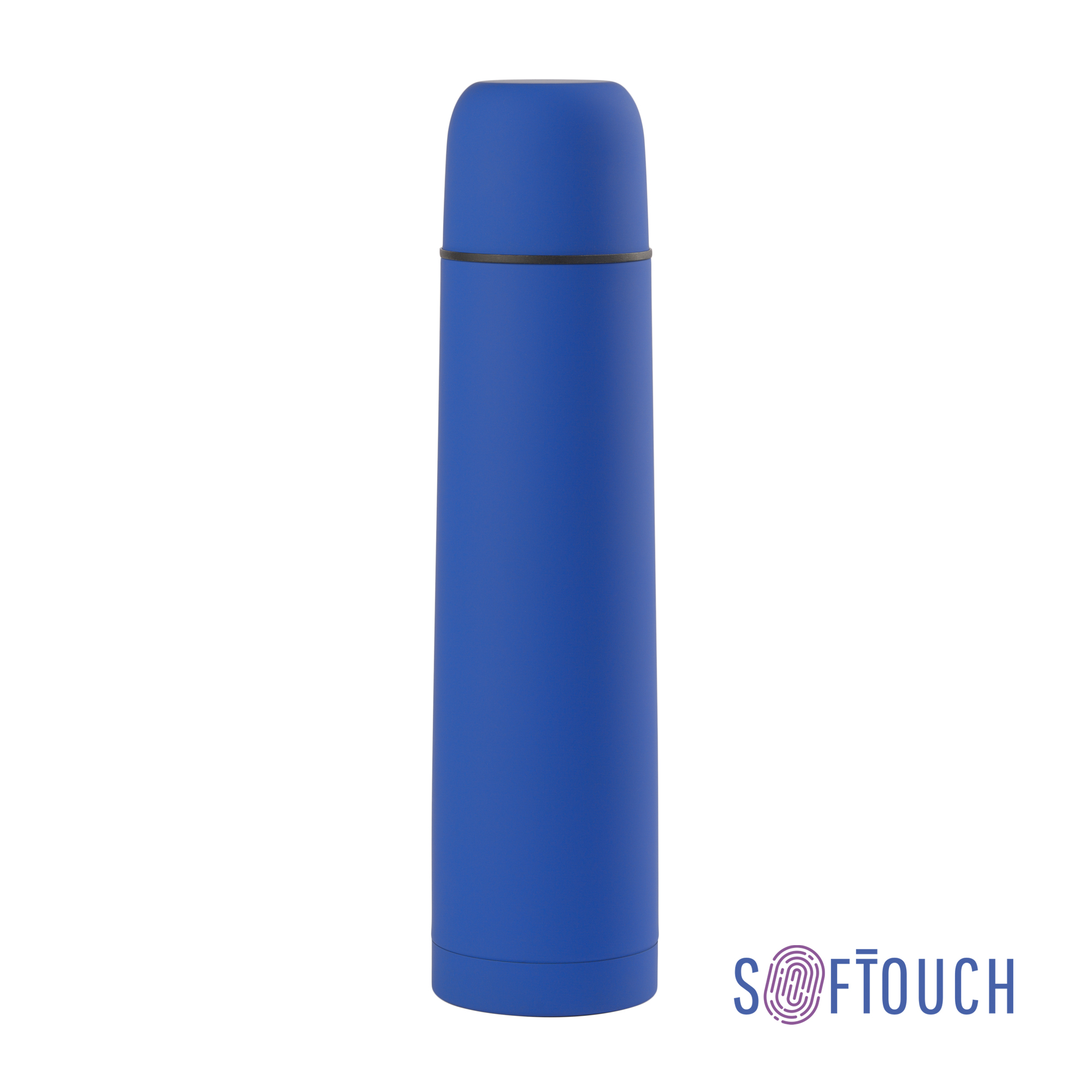 Термос "Родос", покрытие soft touch, 1 л., серый