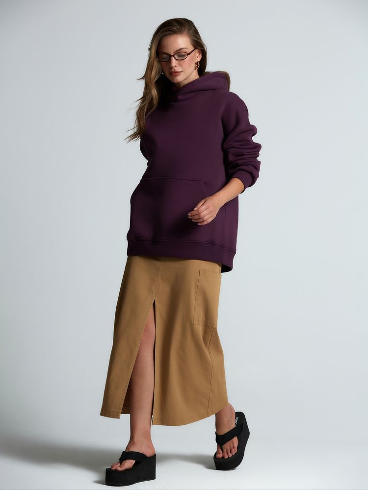 Худи Kulonga Oversize, фиолетовое, размер ХS/S