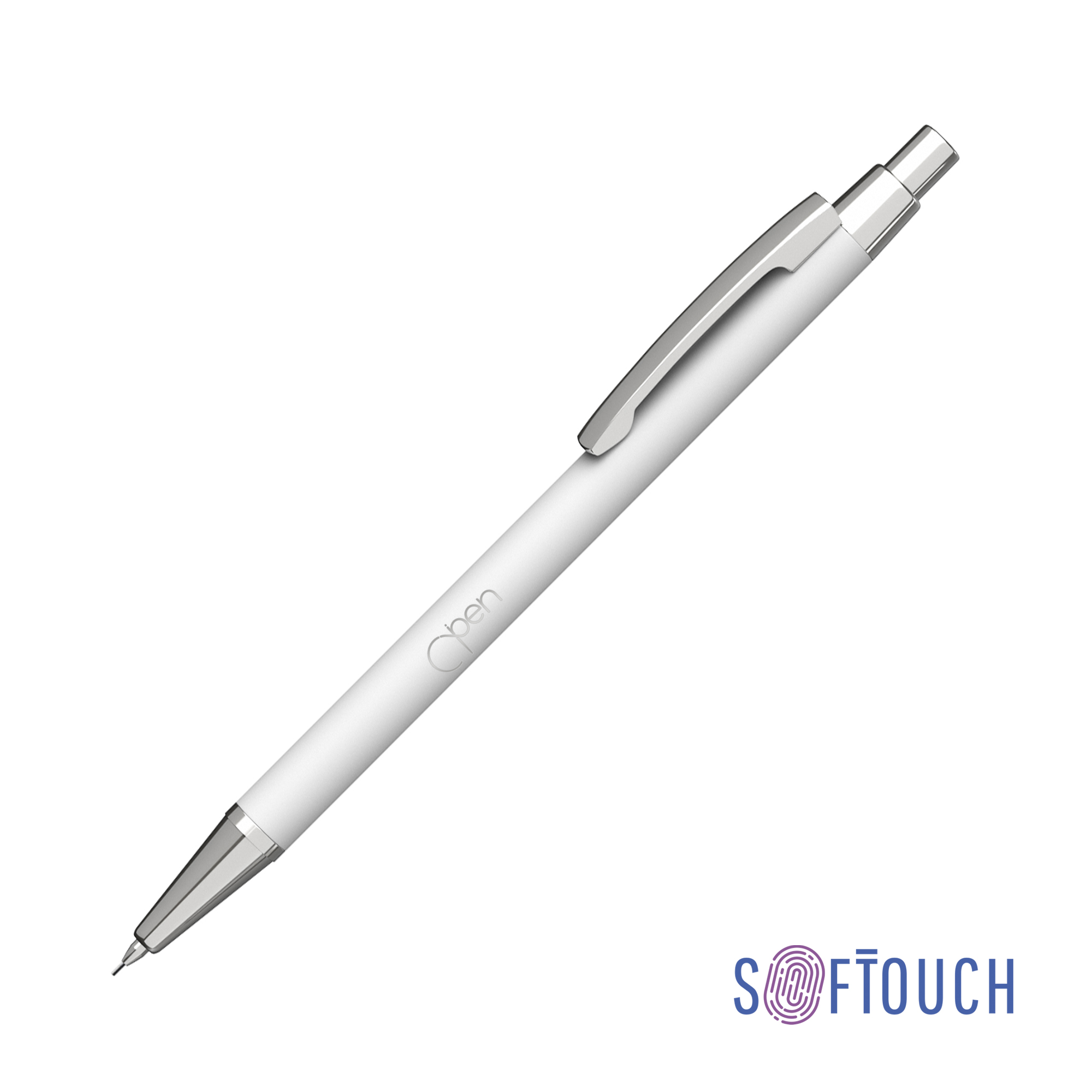 Карандаш механический "Ray", покрытие soft touch, красный
