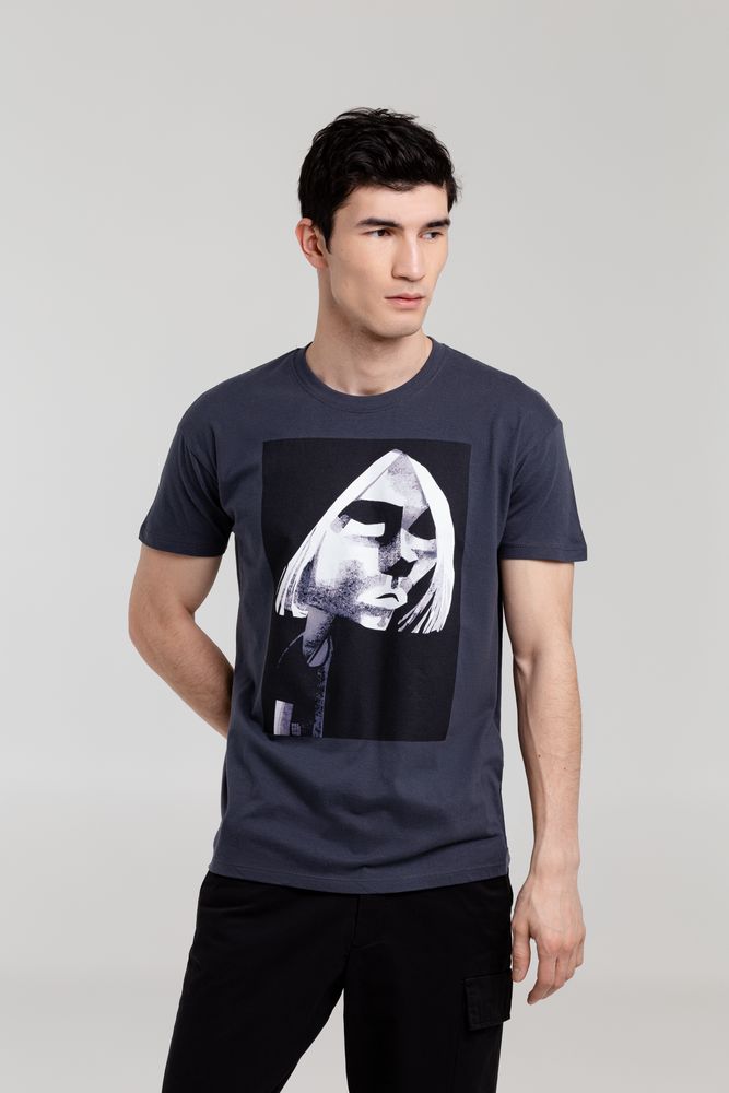 Футболка «Меламед. Kurt Cobain» — пример нанесения логотипа (Author's) | Print Logo