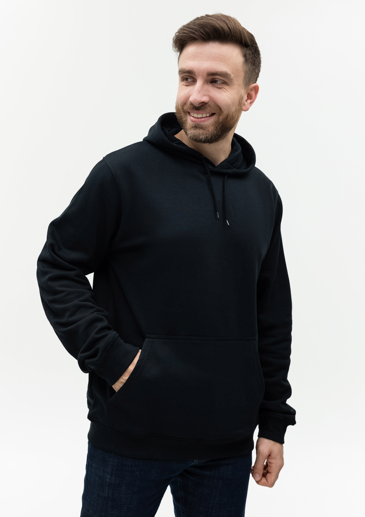 Худи унисекс STAN футер с начёсом 260, 20, Чёрный,  (20)  (56/XXXL)