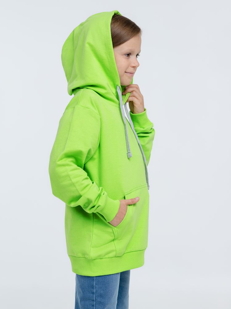 Толстовка с капюшоном детская Kirenga Kids, зеленое яблоко, 6 лет