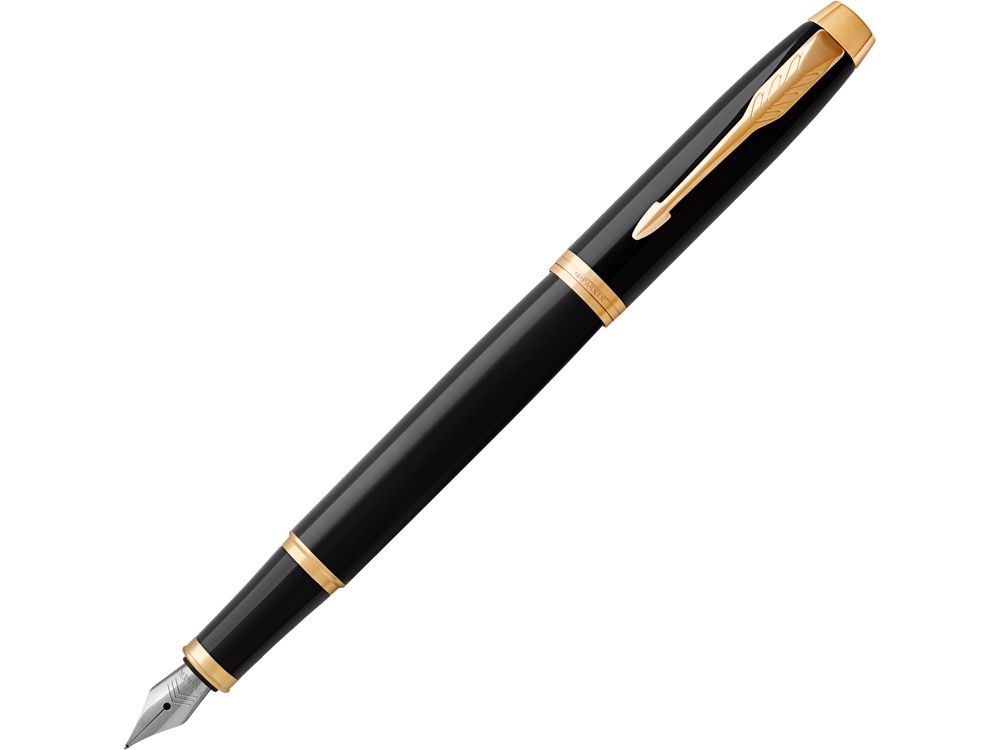 Ручка перьевая Parker IM Core Black GT с логотипом Parker | Print Logo