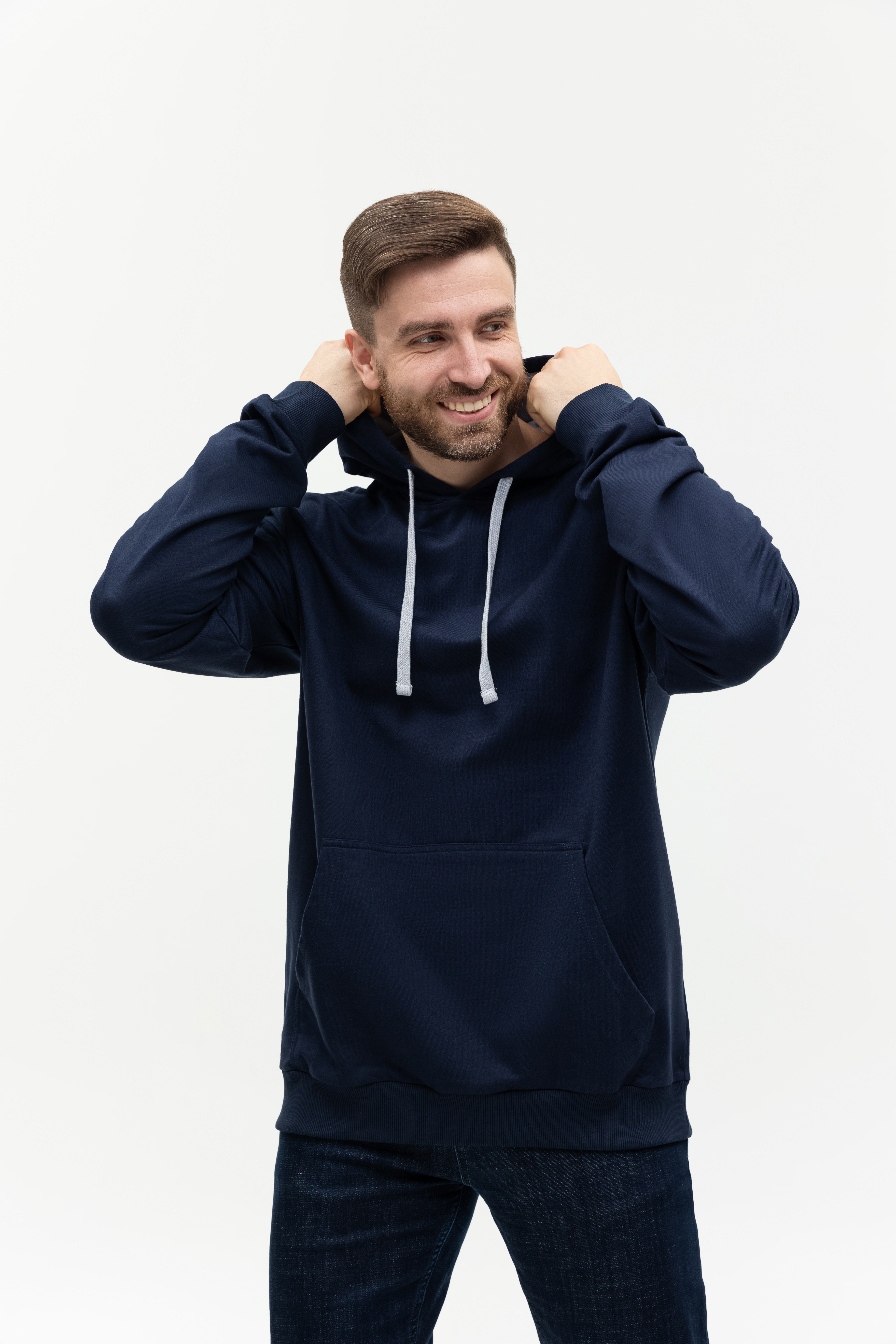 Худи унисекс STAN футер без начёса 260, 23, Тёмно-синий,  (46)  (56/XXXL)