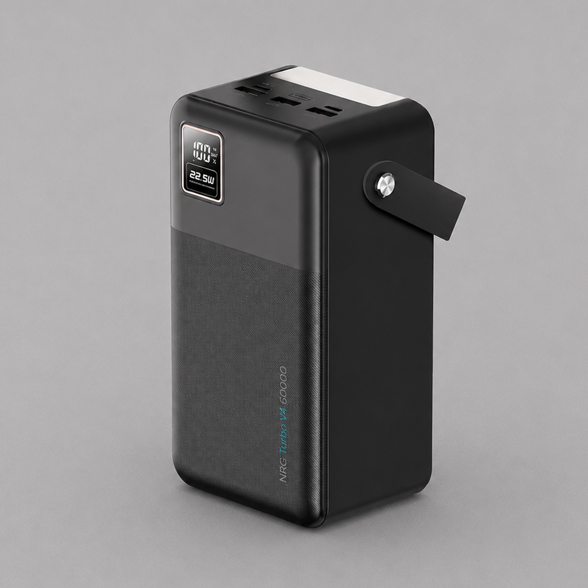 Внешний АКБ NRG Turbo V4 60000 мА-ч, дисплей с логотипом Deppa | Print Logo