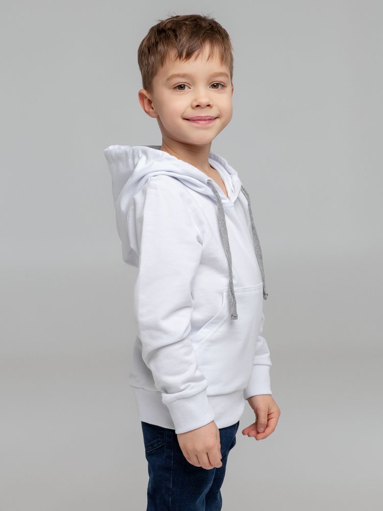 Толстовка с капюшоном детская Kirenga Kids, белая, 6 лет