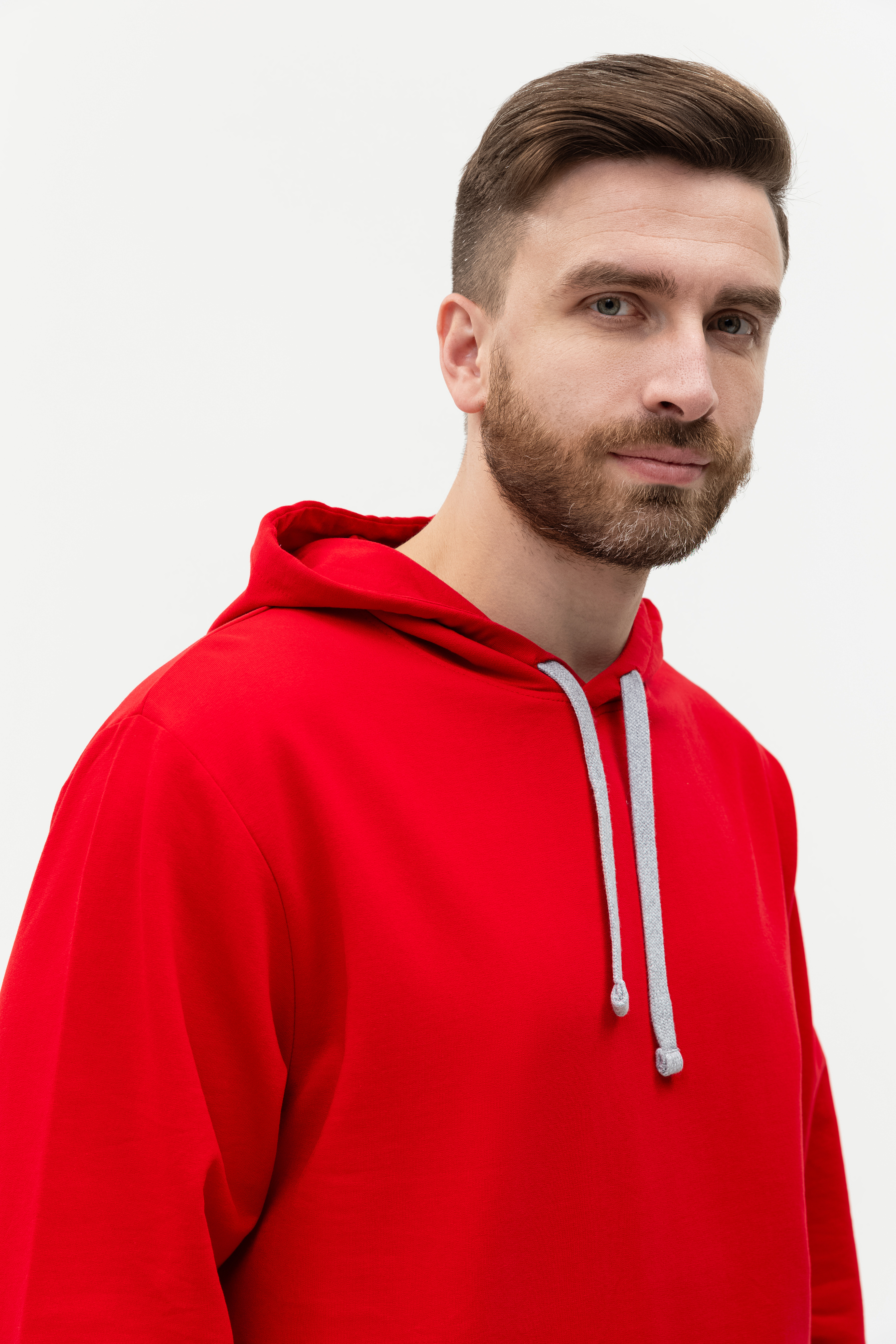 Худи унисекс STAN футер без начёса 260, 23, Красный,  (14)  (52/XL)