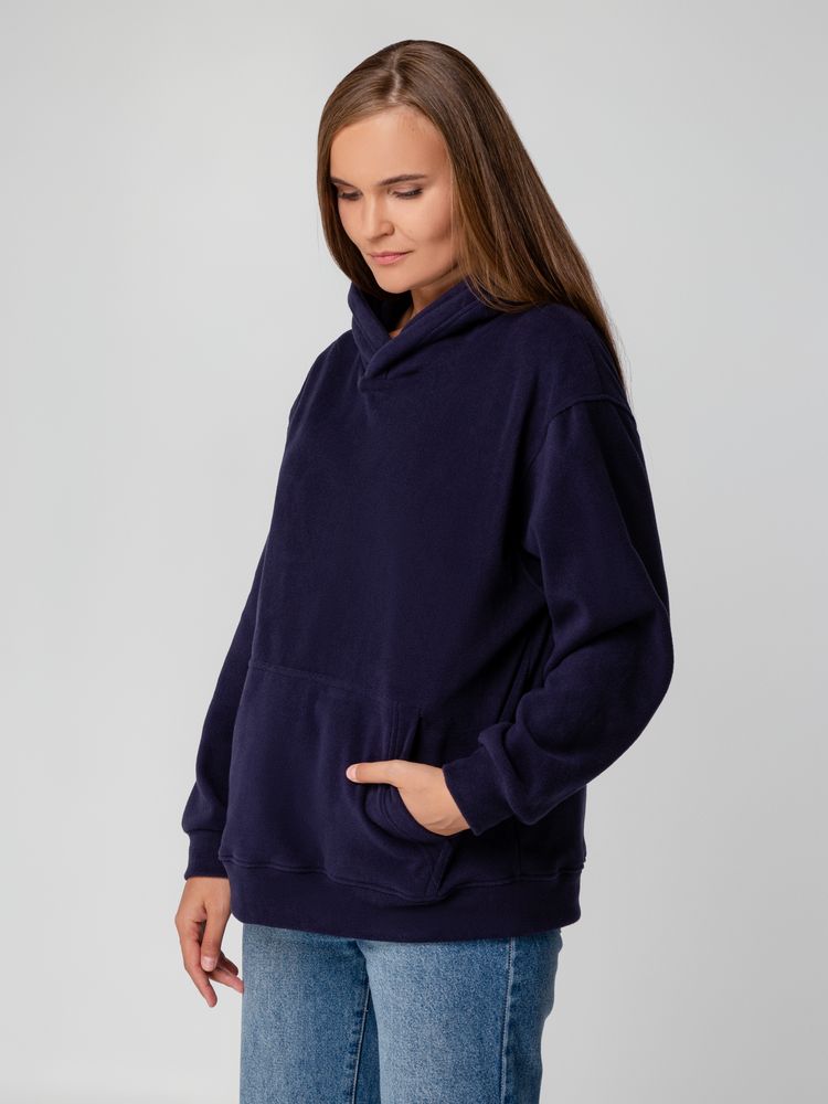 Худи флисовое унисекс Manakin, фиолетовое, размер XL/XXL