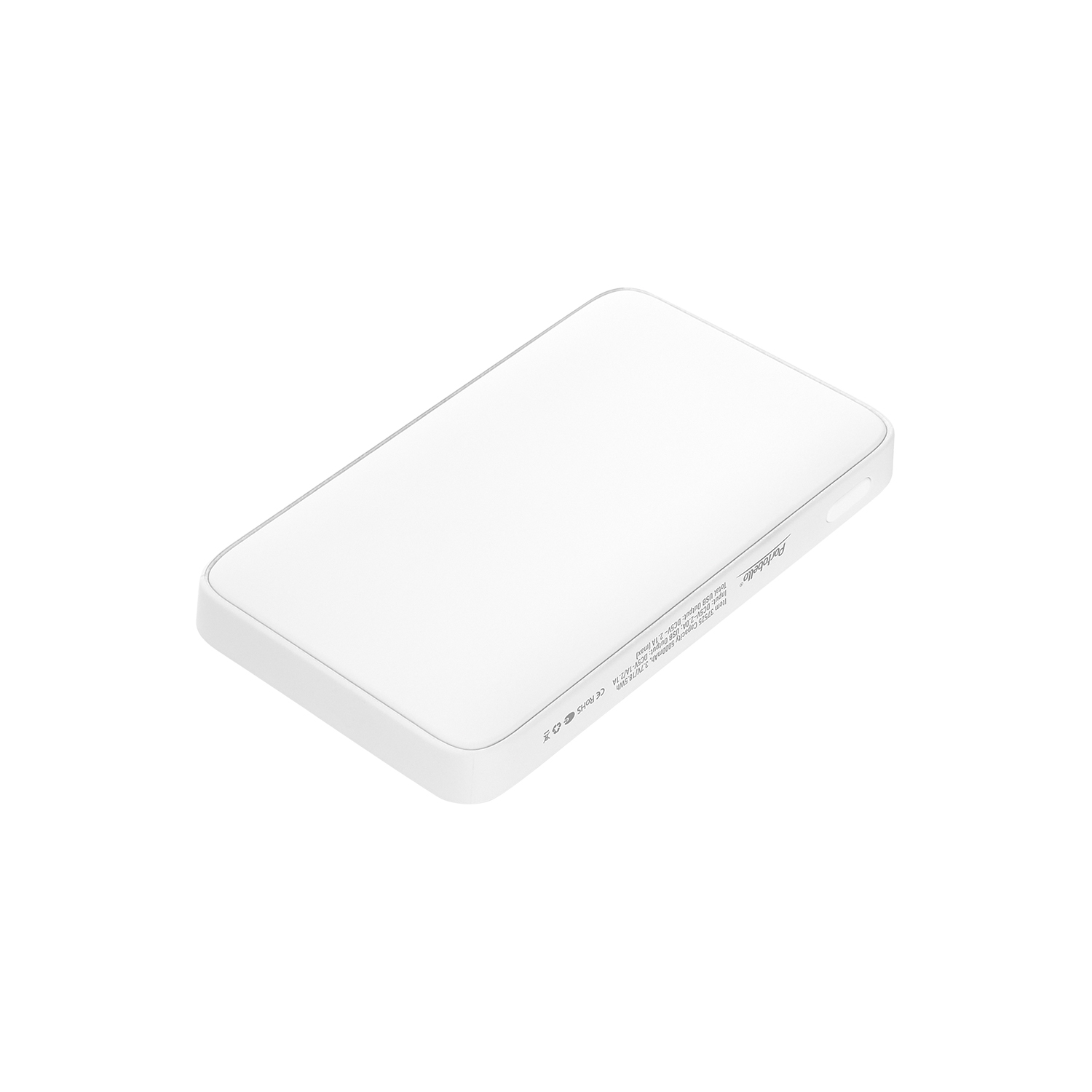 Внешний аккумулятор с подсветкой Анкор (Ancor) 5000 mAh, белый