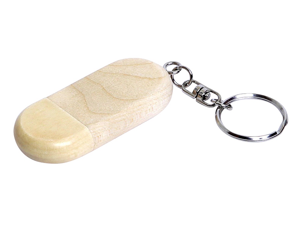 USB 2.0- флешка на 32 Гб овальной формы и колпачком с магнитом с логотипом  | Print Logo