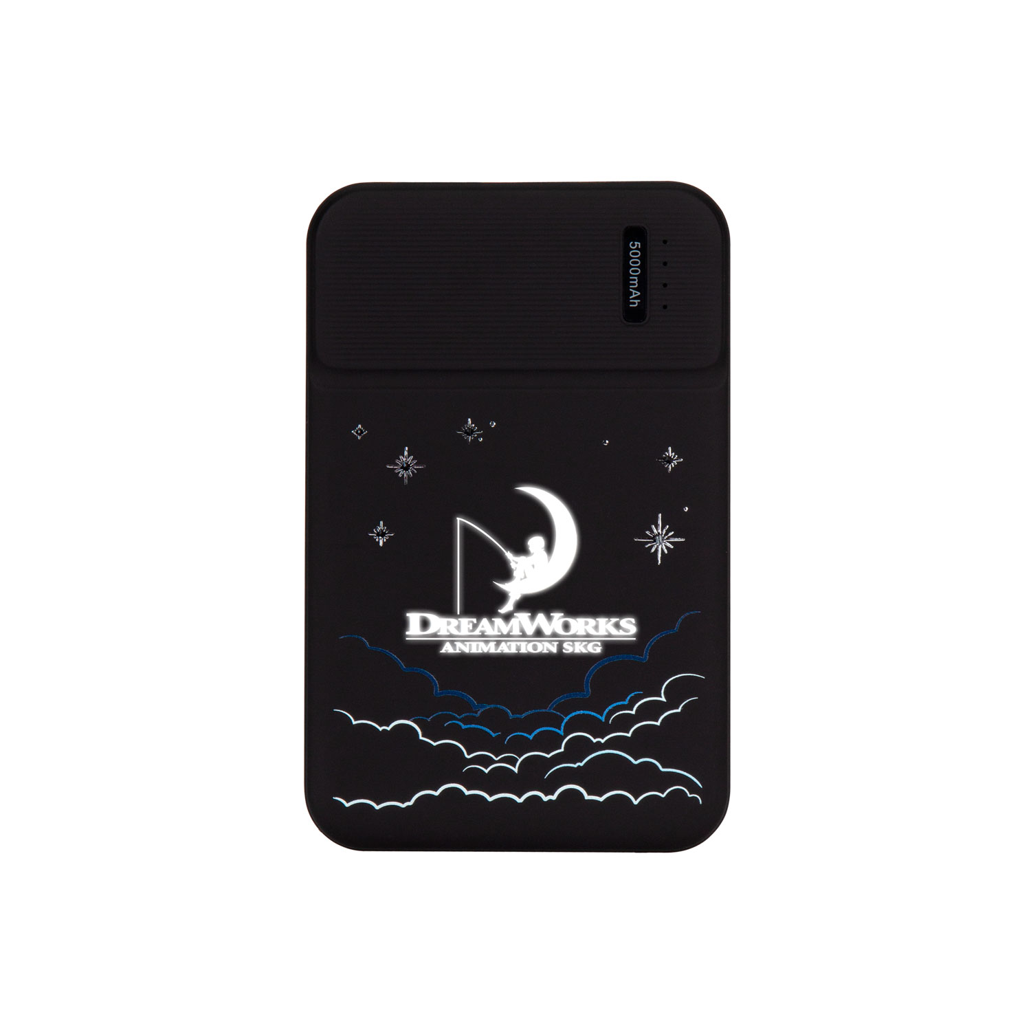 Внешний аккумулятор с подсветкой Скайлайн (Skyline), 5000 mAh, черный