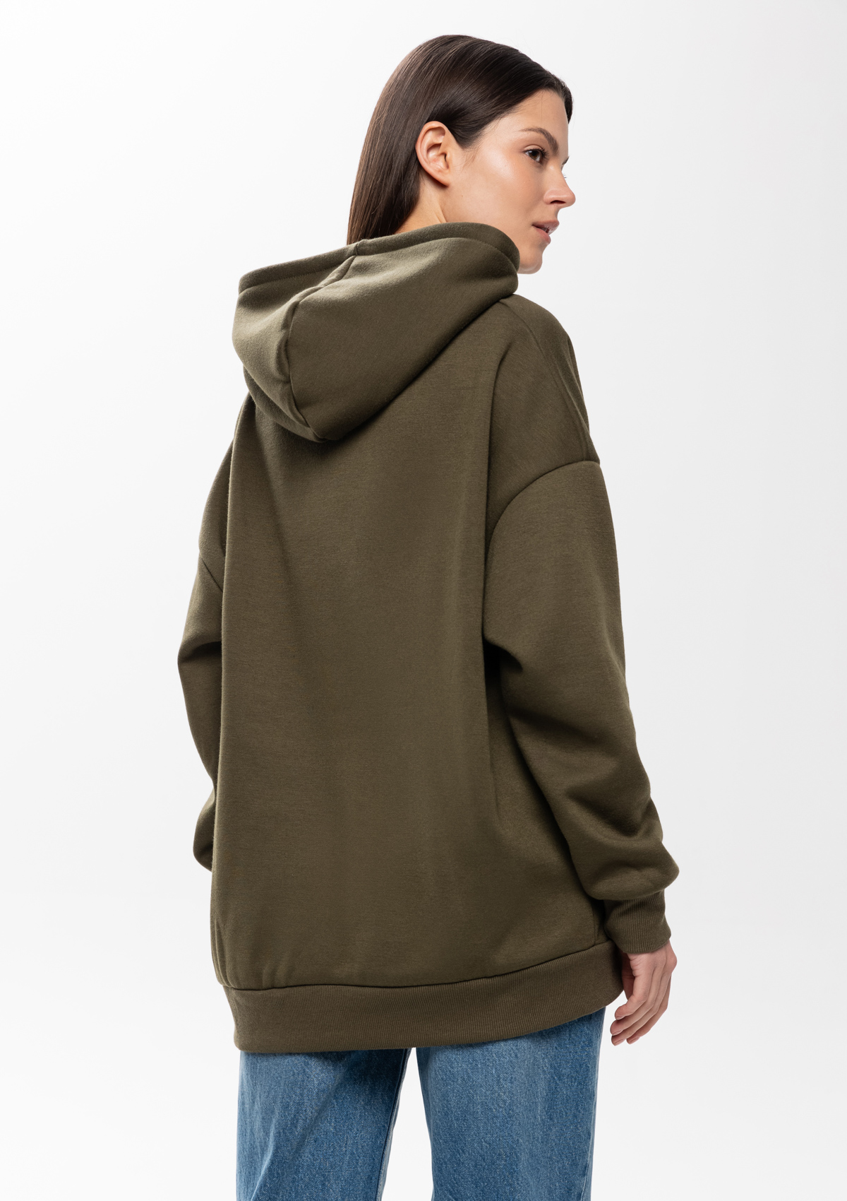 Худи унисекс STAN оверсайз интерсофт 320, 69, Оливковый хаки,  (36)  (54/XXL)