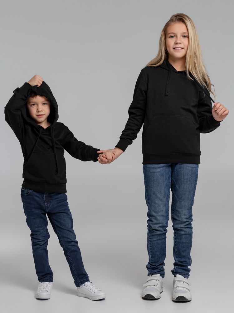 Худи детское Kirenga Kids 2.0, черное, 10 лет