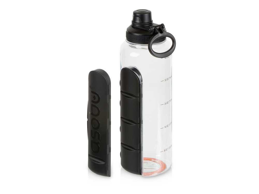 Спортивная бутылка для воды Electrolyte, 1200 мл, тритан с логотипом Asobu | Print Logo