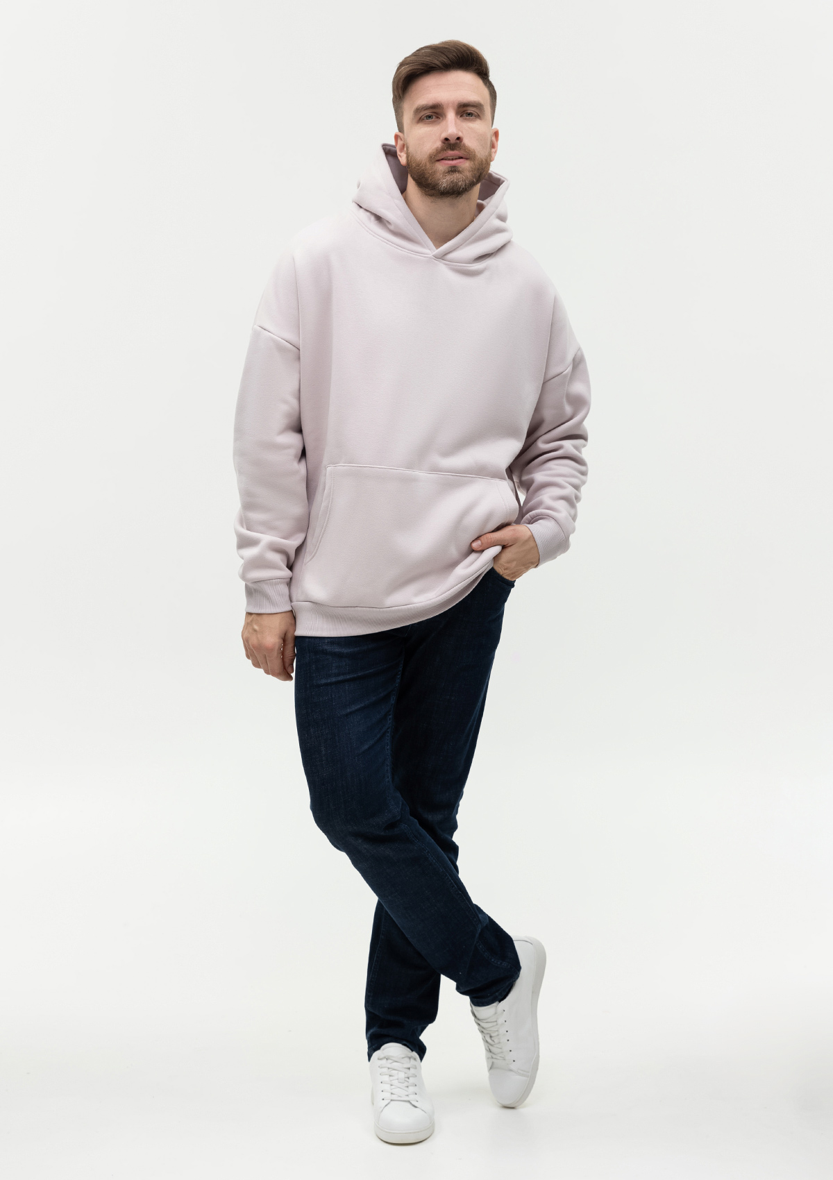 Худи унисекс STAN оверсайз интерсофт 320, 69, Кремовый,  (52)  (54/XXL)