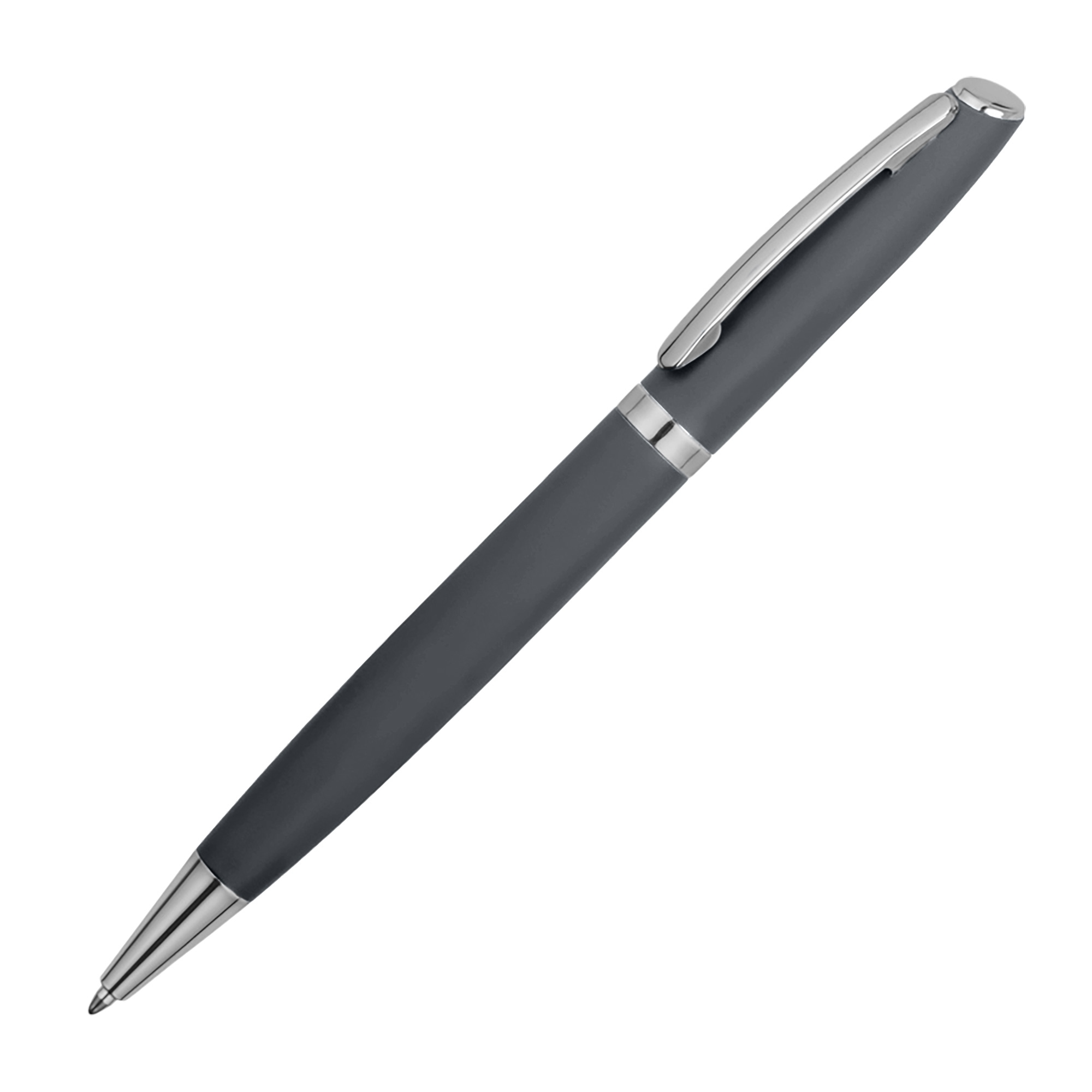 Ручка металлическая soft-touch шариковая Flow с логотипом  | Print Logo