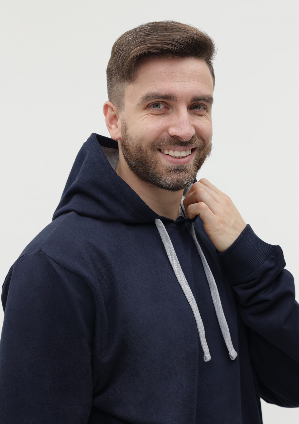Худи унисекс STAN футер без начёса 260, 23, Тёмно-синий,  (46)  (56/XXXL)