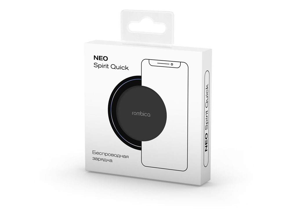 Беспроводное зарядное устройство Rombica NEO Spirit Quick Black (Р)