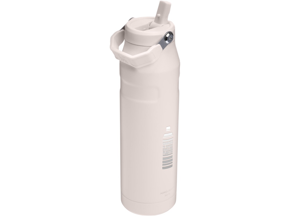 Бутылка для воды объемом 1,06 литра с откидной трубочкой Stanley IceFlow™ 2.0 - Light pink