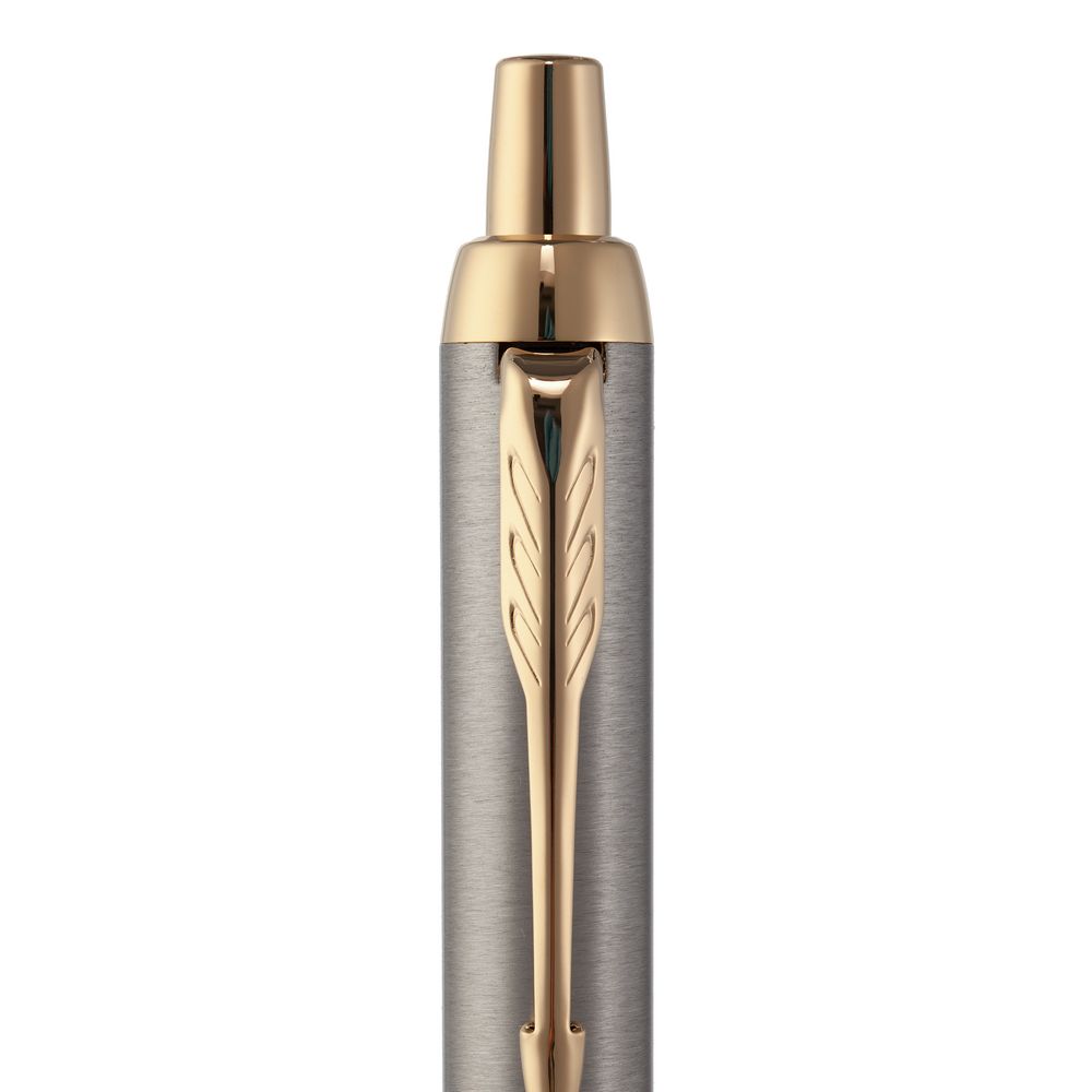 Ручка шариковая Parker IM Core K321 Brushed Metal GT M фото на сайте Print Logo.