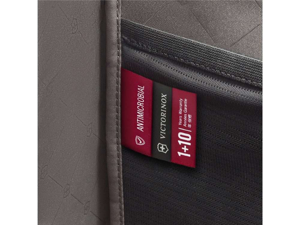 Рюкзак VICTORINOX Architecture Urban 2 Deluxe Backpack 15, серый, полиэстер/кожа, 31x23x46 см, 23 л