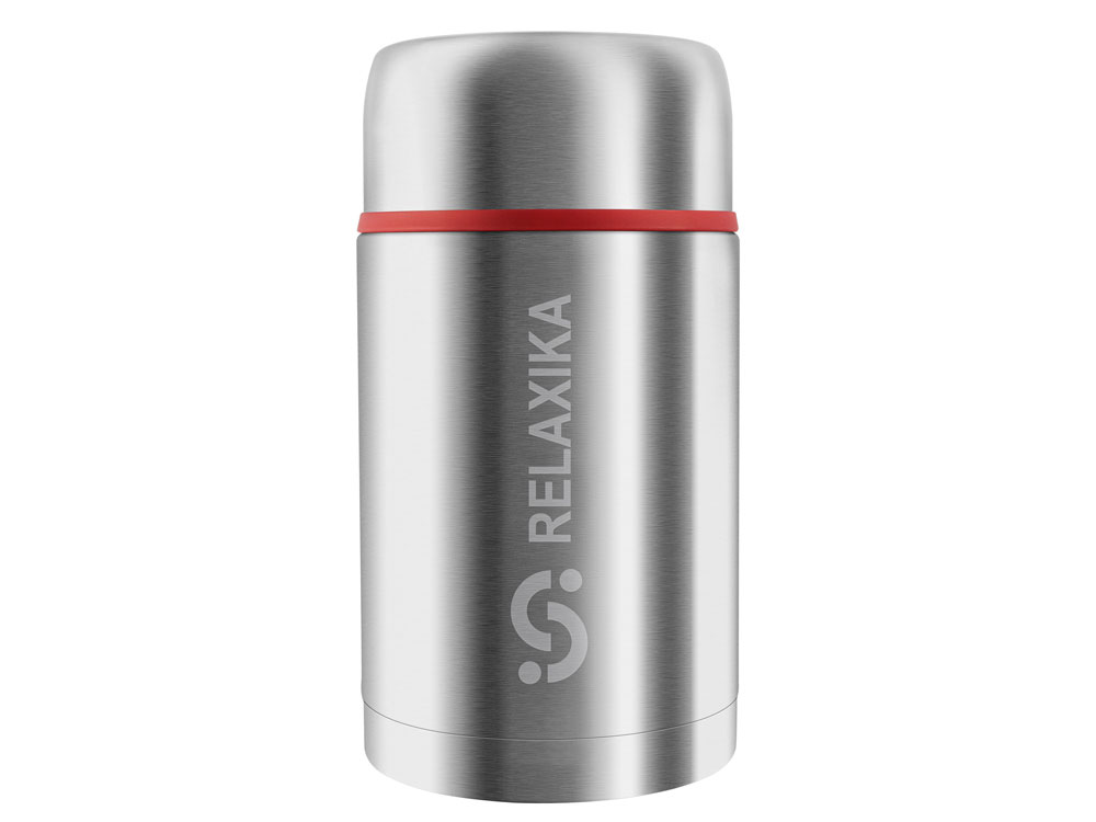 Термос для еды 301 в чехле, 1200 мл с логотипом Relaxika | Print Logo