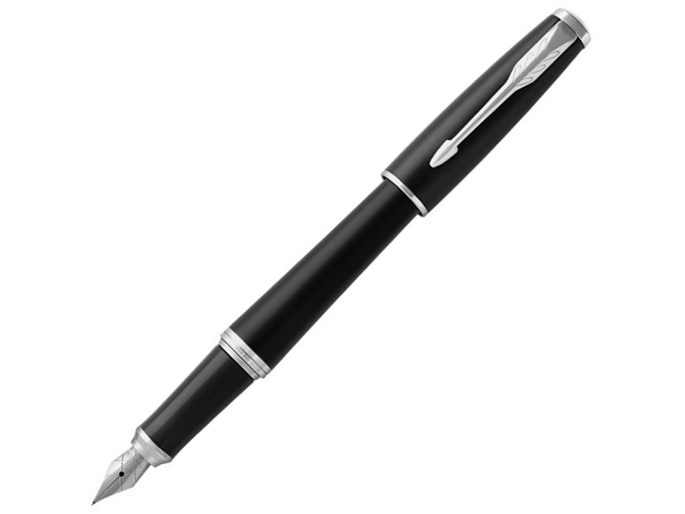 Ручка перьевая Parker Urban Muted Black CT с логотипом Parker | Print Logo