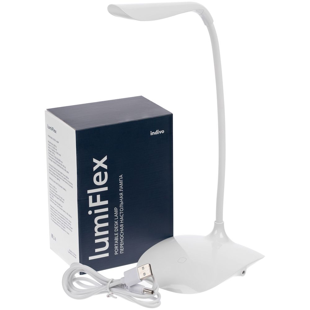 Беспроводная настольная лампа lumiFlex фото на сайте Print Logo.