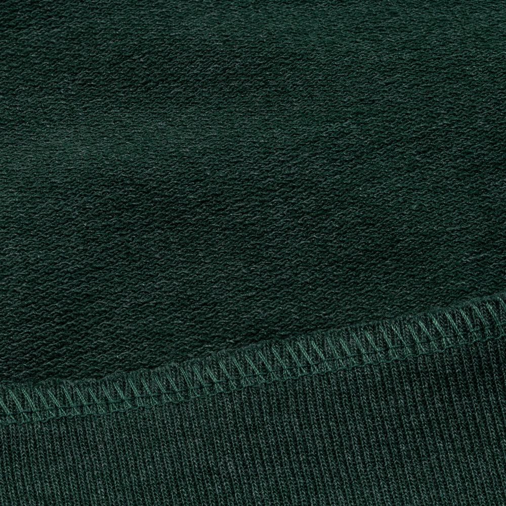 Толстовка с капюшоном унисекс Hoodie, темно-зеленый меланж, размер M