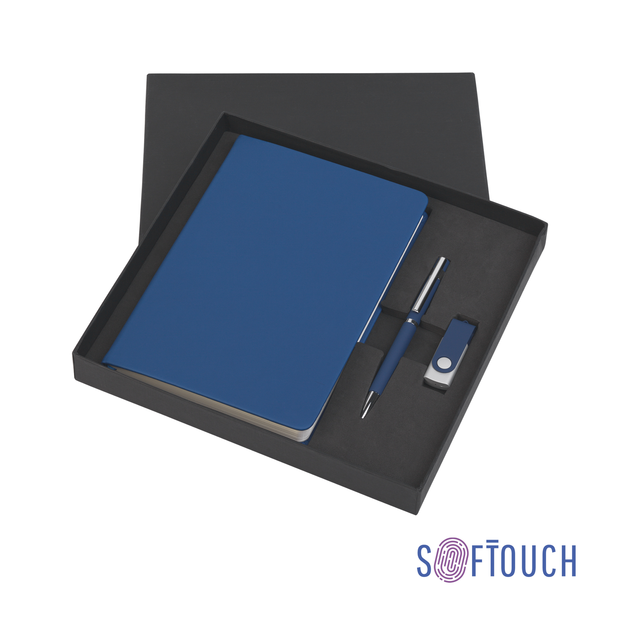 Набор подарочный "Бари", покрытие soft touch фото на сайте Print Logo.