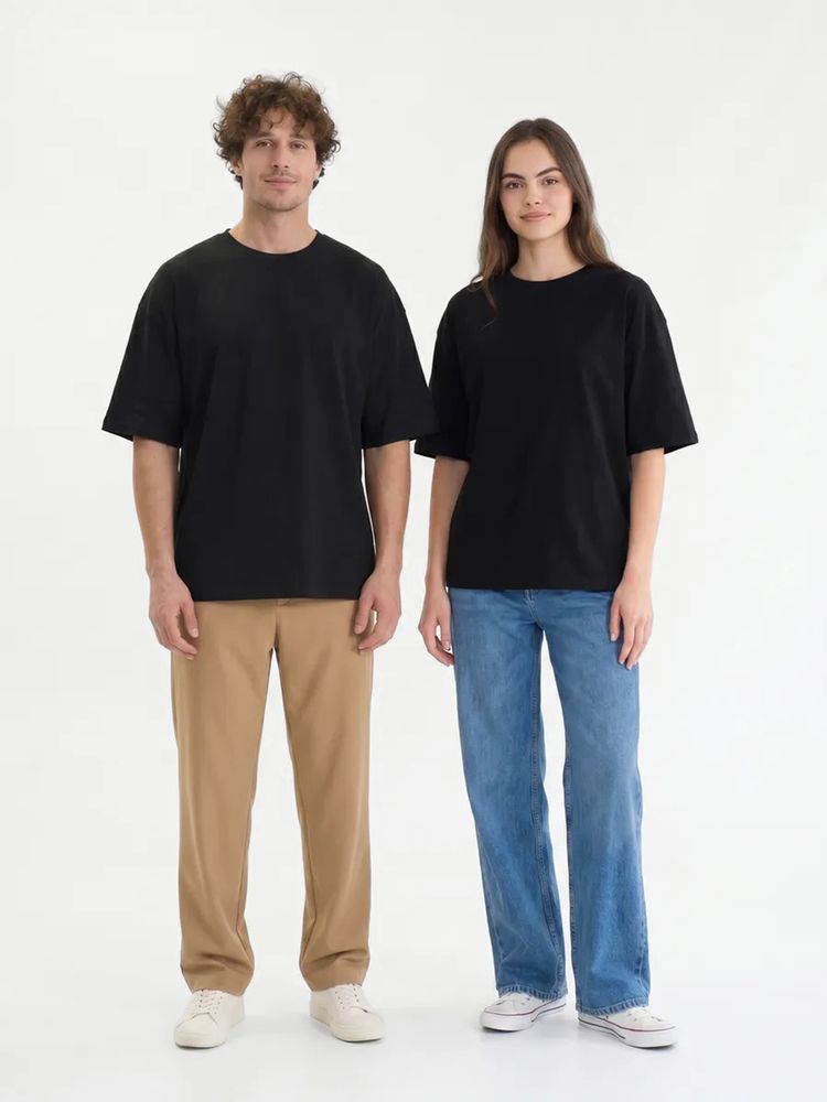 Футболка Oversize Premium 210, черная, размер 3XL