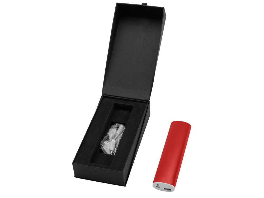 Портативное зарядное устройство Спайк, 8000 mAh, красный