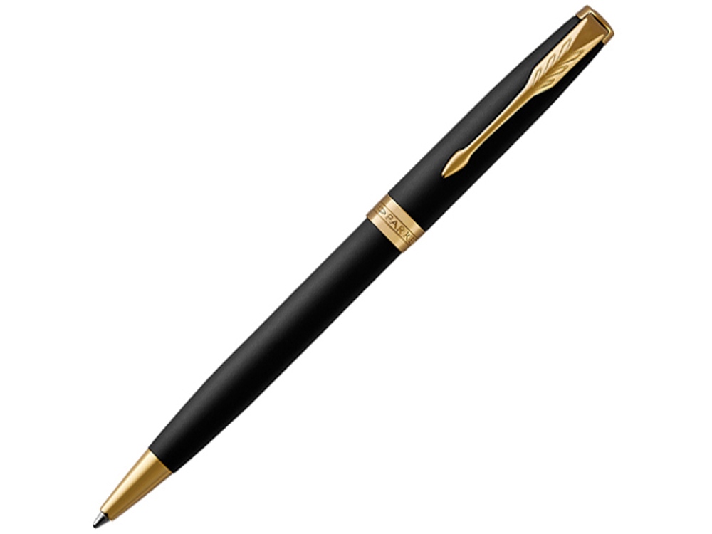 Ручка шариковая Parker Sonnet Core Matte Black GT с логотипом Parker | Print Logo