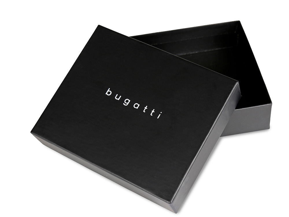 Портмоне для кредитных карт BUGATTI АРИСТОКРАТ | NOBILE, с защитой данных RFID, коричневое, натуральная воловья кожа, 10х0,3х8 см