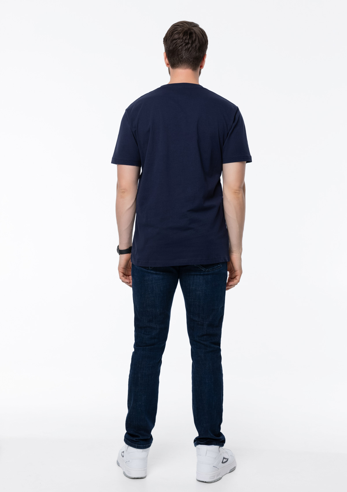 Футболка унисекс STAN, хлопок 150, 51, Тёмно-синий,  (46)  (52/XL)