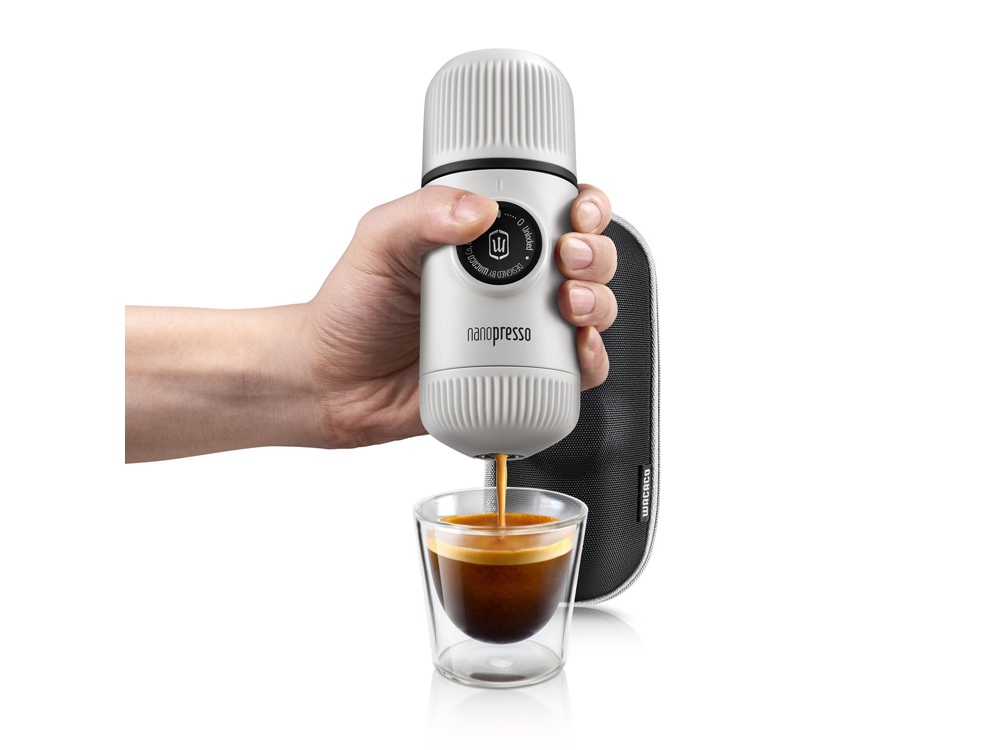 Ручная мини кофемашина Nanopresso Elements с логотипом Wacaco | Print Logo