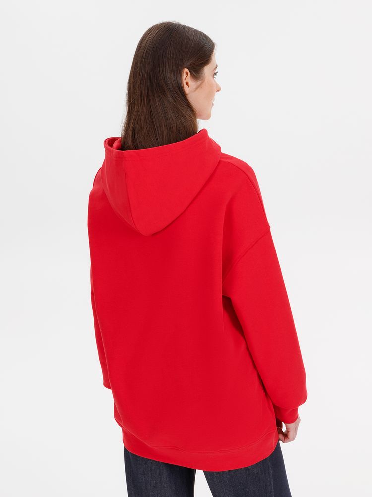 Худи оверсайз унисекс Outshine, красное, размер XL/2XL