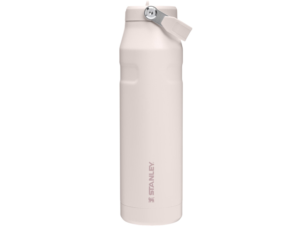 Бутылка для воды объемом 1,06 литра с откидной трубочкой Stanley IceFlow™ 2.0 - Light pink