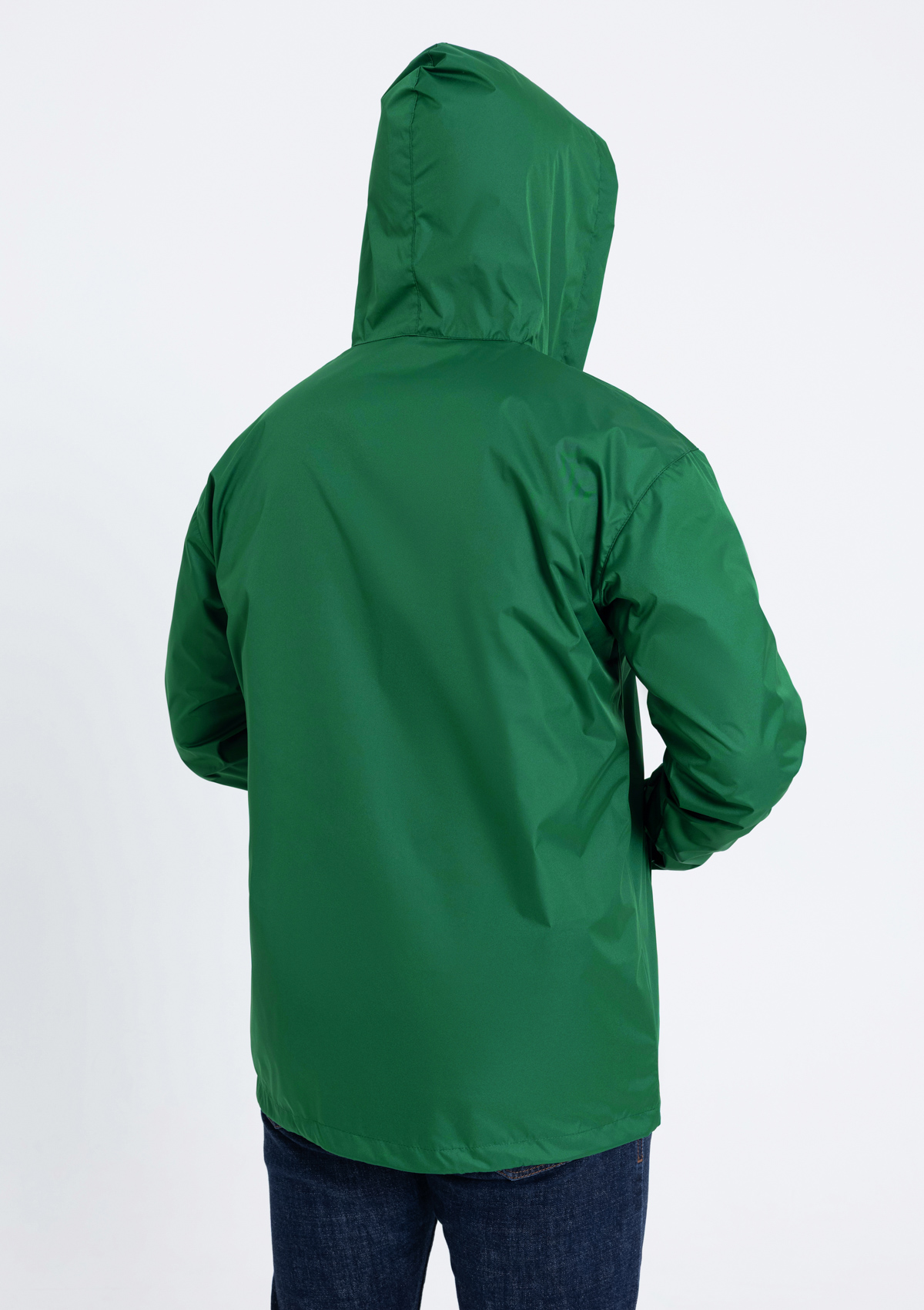 Ветровка унисекс STAN дюспо 210T, 85, 59, Тёмно-зелёный,  (130)  (58/4XL)
