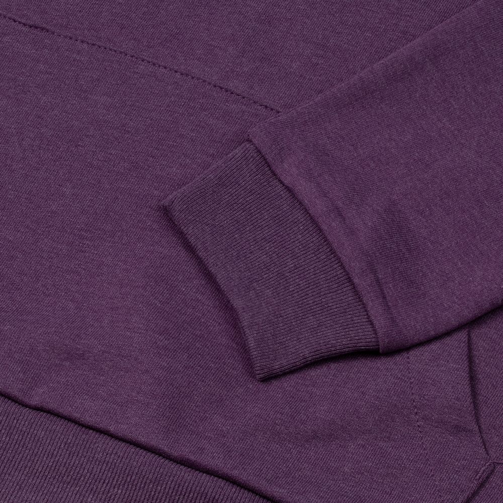 Толстовка с капюшоном унисекс Hoodie, фиолетовый меланж, размер S