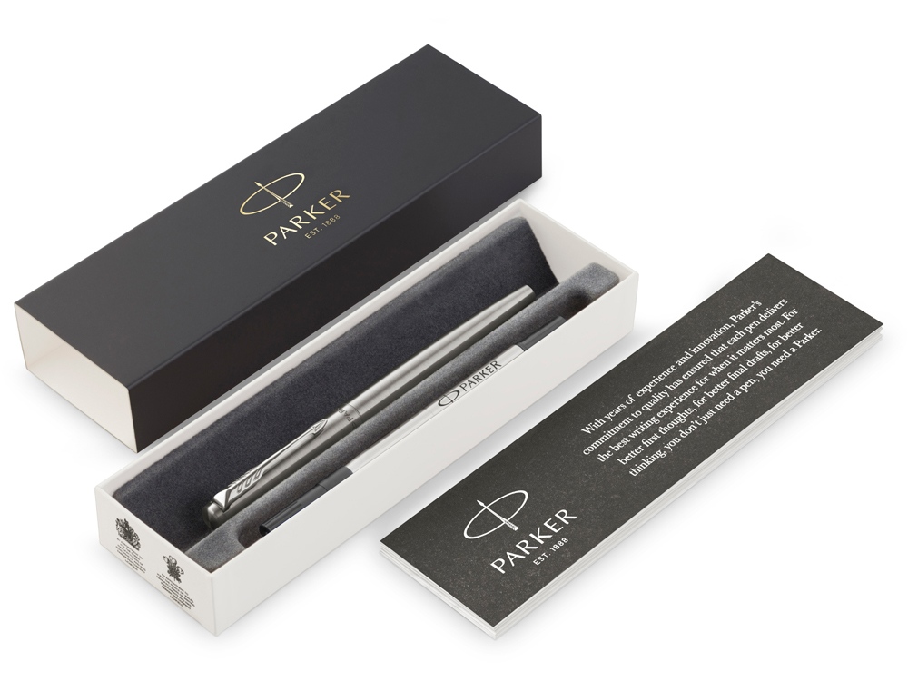 Ручка роллер Parker Jotter Core Stainless Steel CT, серебристый