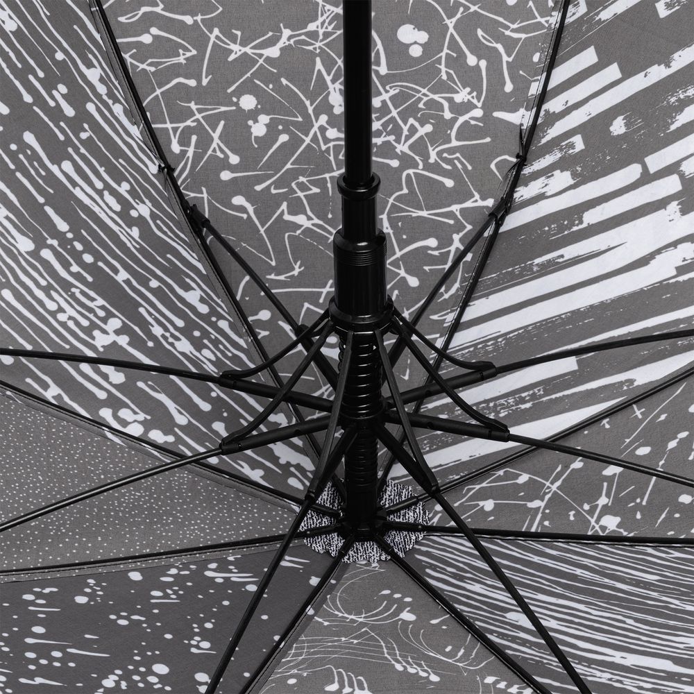Зонт-трость Types Of Rain — пример нанесения логотипа (Соль) | Print Logo