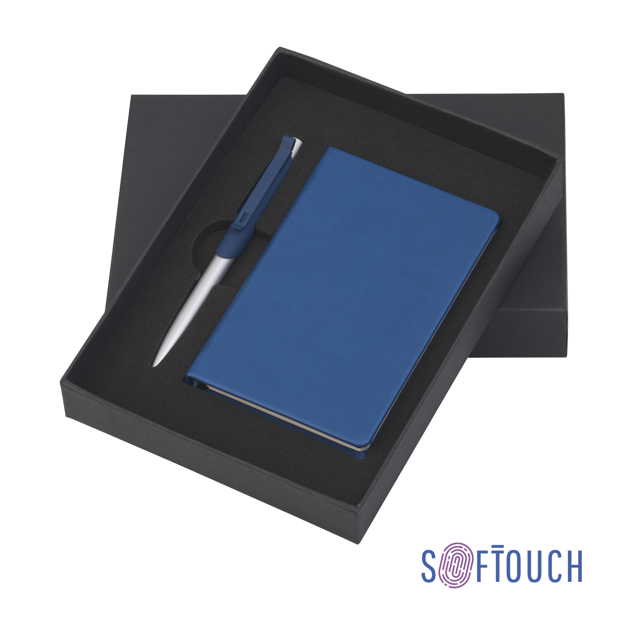 Подарочный набор "Корсика", покрытие soft touch, синий